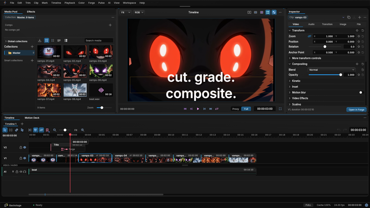 The Edit page